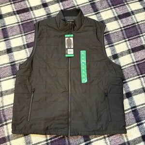 Banana Republic Men's Full Zip Sleeveless‎ Lined Vest, Black, Size XL